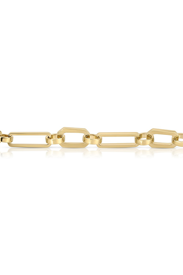 14K Gold Mixed Link Chain Necklace