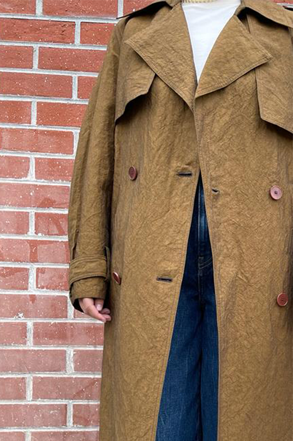 Oversized Trench Coat in Copper
