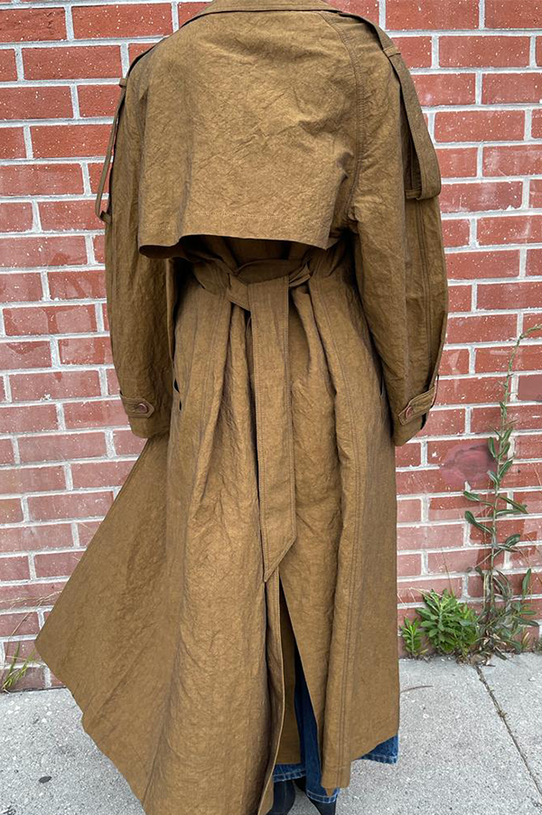 Oversized Trench Coat in Copper