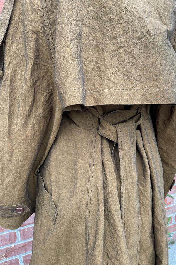 Oversized Trench Coat in Copper
