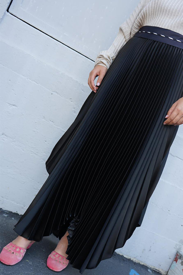 Pleated Tux Skirt (Sold Out)