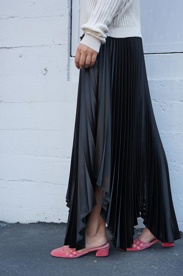 Pleated Tux Skirt (Sold Out)