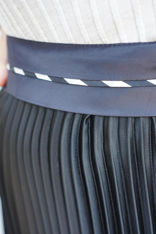Pleated Tux Skirt (Sold Out)