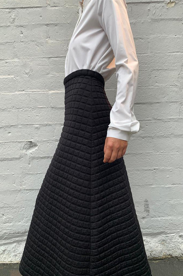 Quilted Knit Skirt
