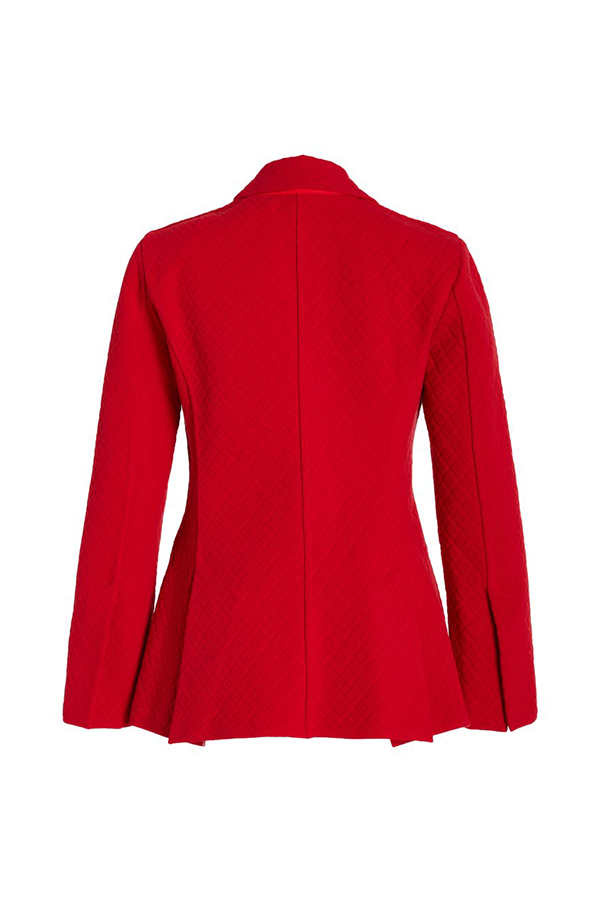 High Sport Red Knit Blazer