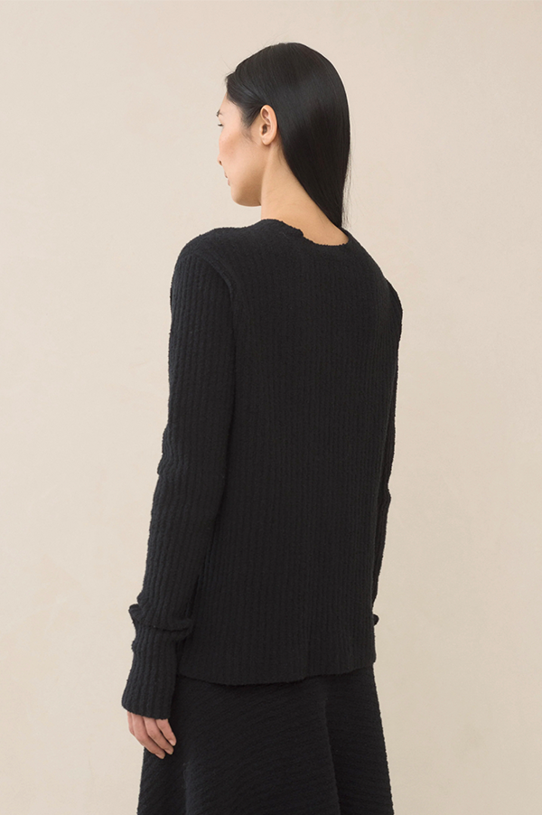 Lauren Manoogian Laced Cardigan in Black