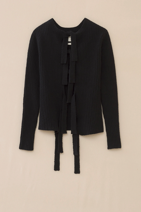 Lauren Manoogian Laced Cardigan in Black