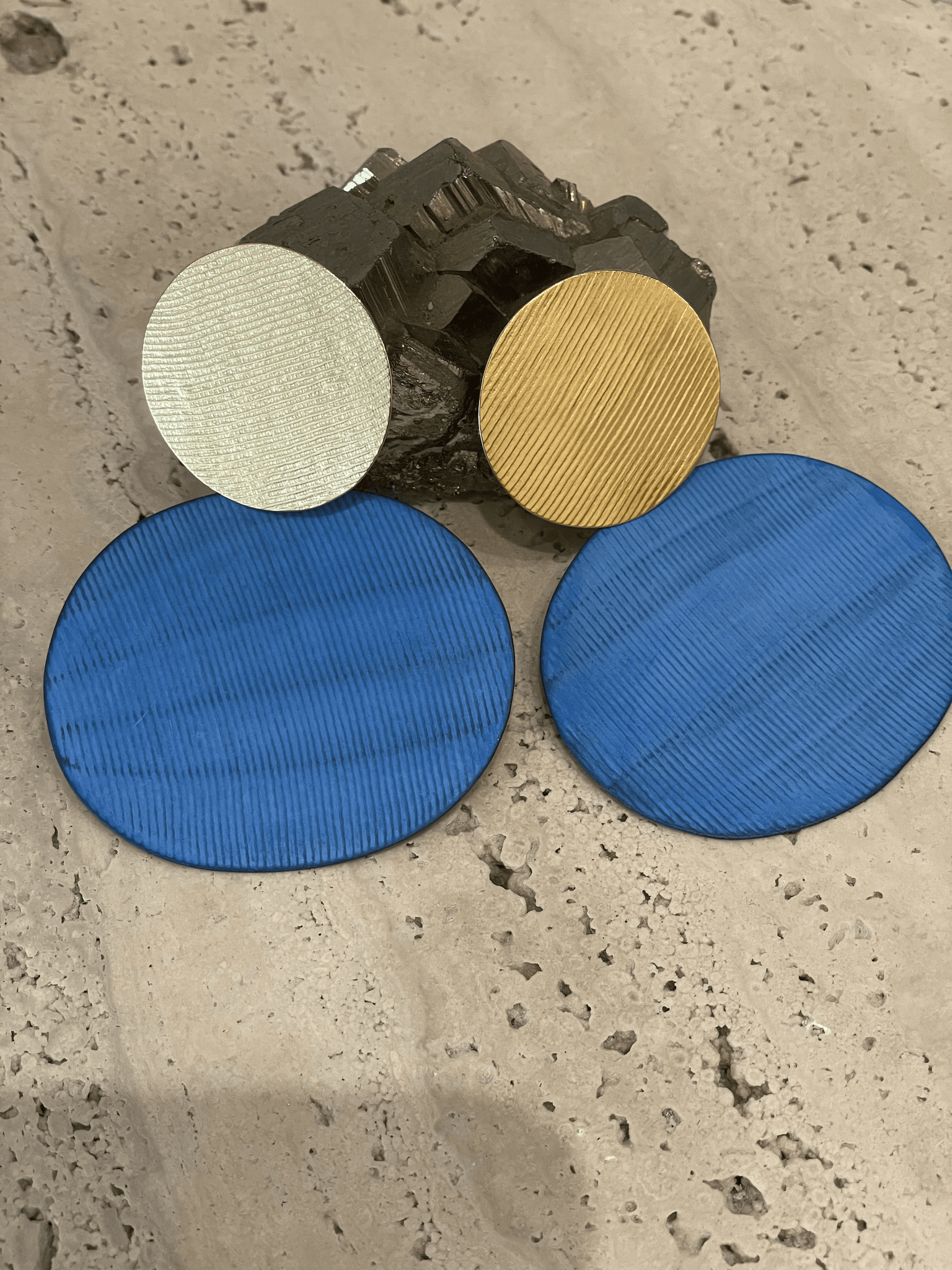 Skye Blue Gold Earrings (Sold Out)