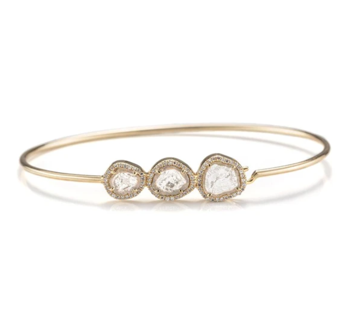 Juniper Slice Diamond Bangle