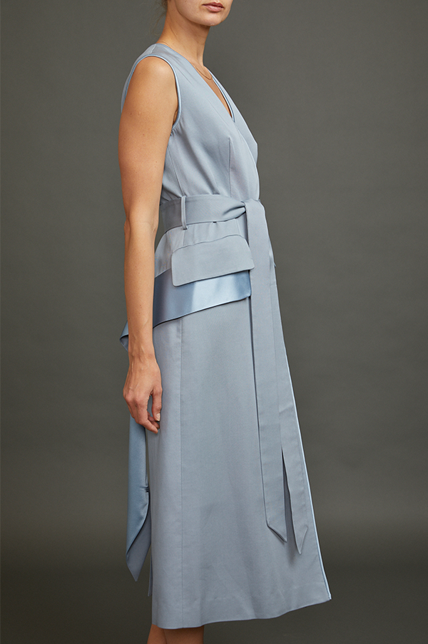 Sleeveless Tuxedo Dress (Sold Out)