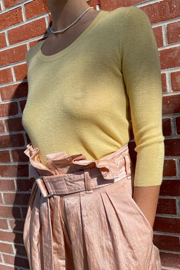 Fine Ribbed Cashmere Top