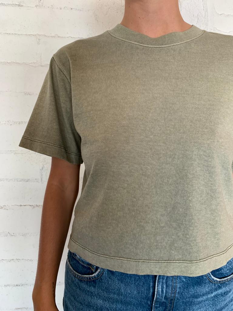 Surplus Green Women's Relaxed Crop Tee (Sold Out)