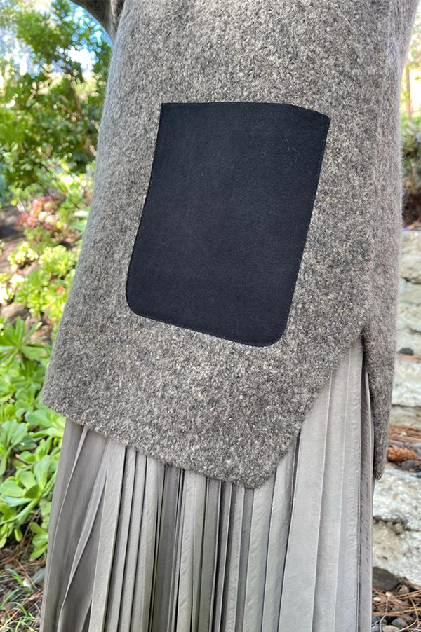 The Patch Pocket Tunic in Truffle Gray
