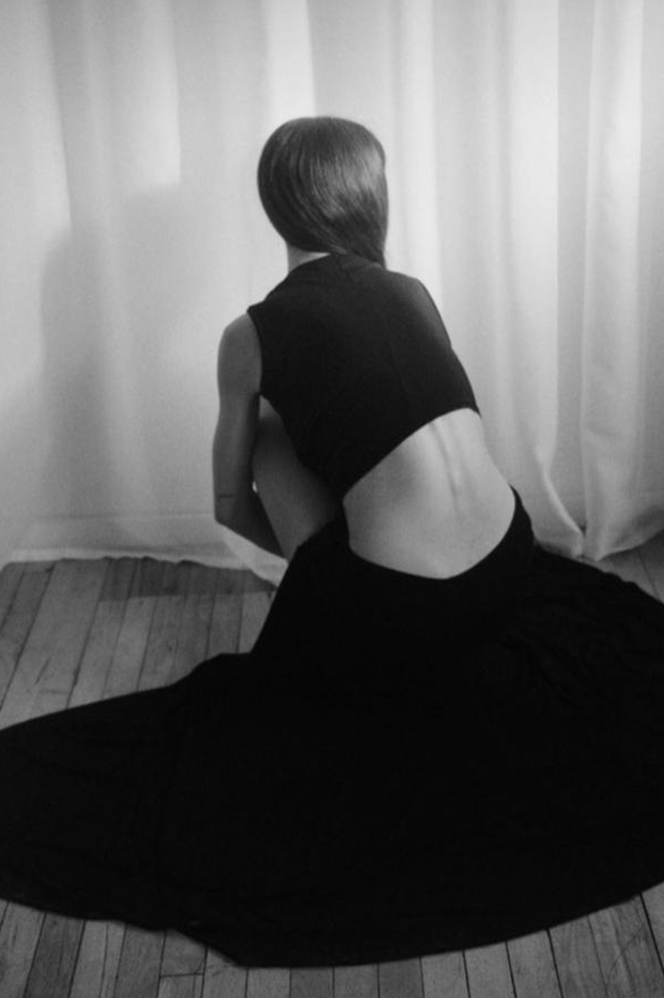 Triple Loop Dress in Black