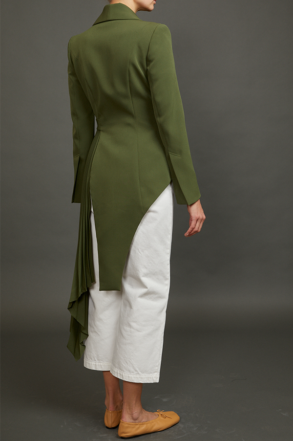 Tuxedo Blazer with Pleats (Sold Out)