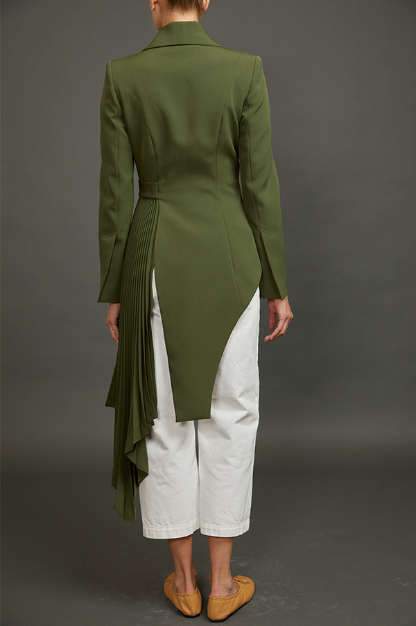 Tuxedo Blazer with Pleats (Sold Out)