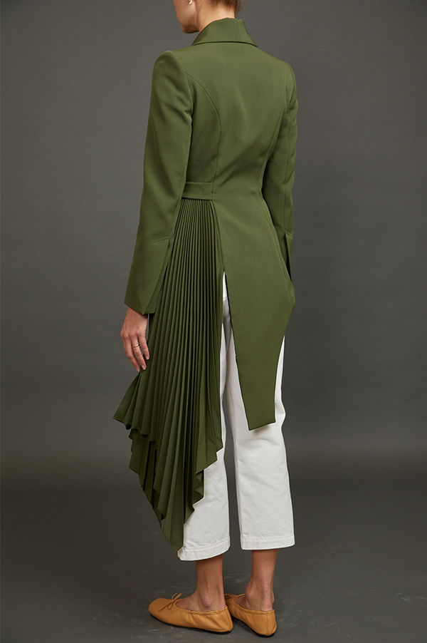 Tuxedo Blazer with Pleats (Sold Out)