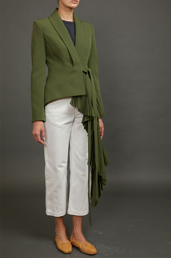 Tuxedo Blazer with Pleats (Sold Out)