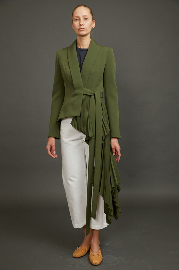 Tuxedo Blazer with Pleats (Sold Out)