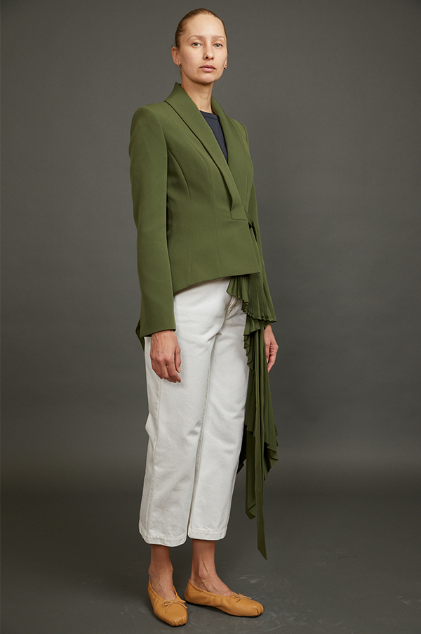 Tuxedo Blazer with Pleats (Sold Out)