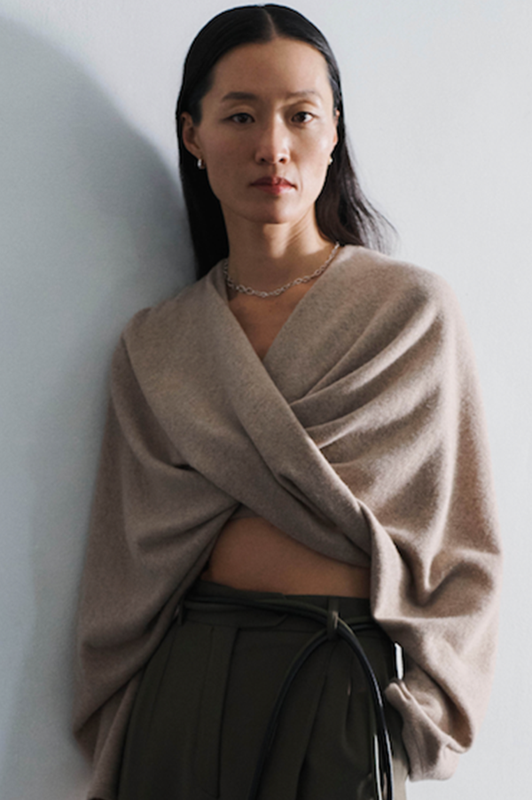 Twist Sweater in Camel