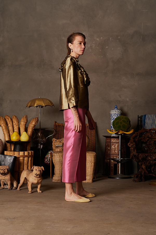 Vienna Blouse in Pyrite (Sold Out)