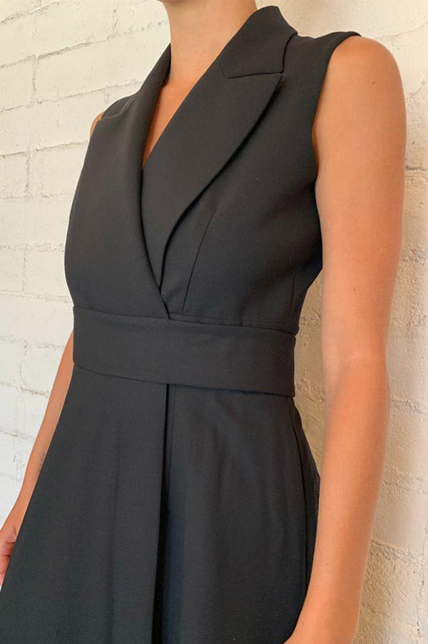 Sid Neigum Wrap Suiting Vest/Dress with Pocket Des Kohan Sid Neigum Wrap Suiting Vest/Dress with Pocket Des Kohan
