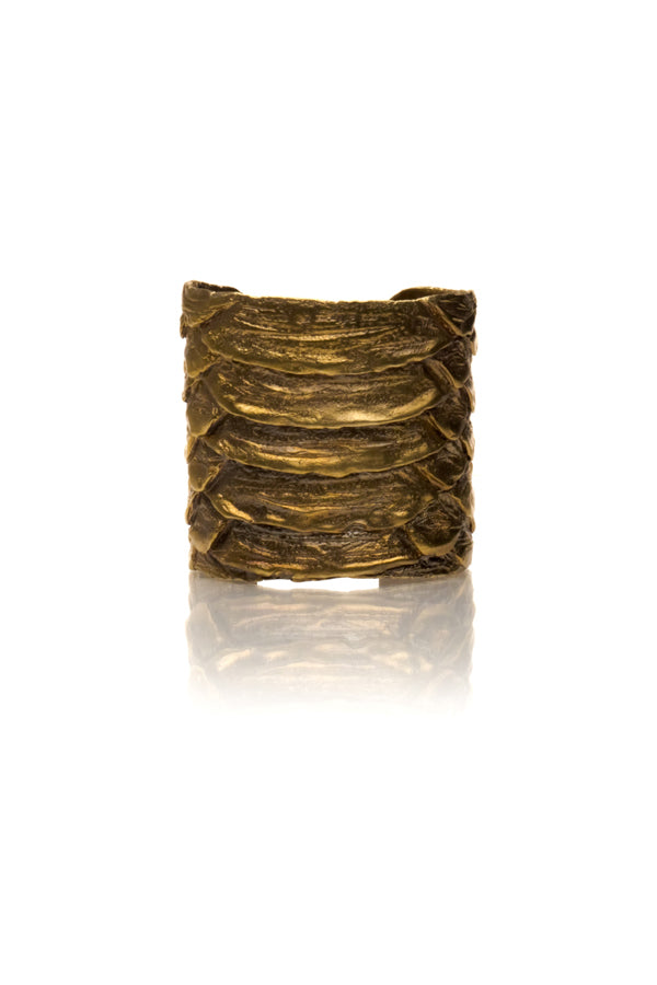 Brass Python Cuff Bracelet