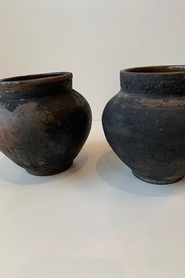 Antique Black Clay VesseL