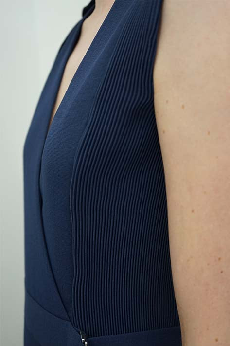 Dion Lee Corrugated Pleat Mini Dress Des Kohan