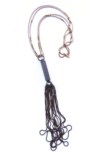 Vintage Tassel + Chain Necklace