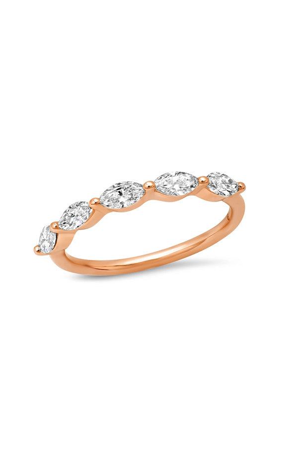 Diamond Marquise Half Eternity Band