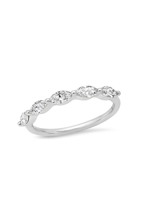 Diamond Marquise Half Eternity Band