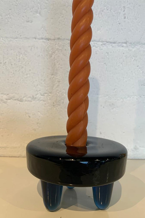  Heavy Mid Century Modern Vintage Candleholder