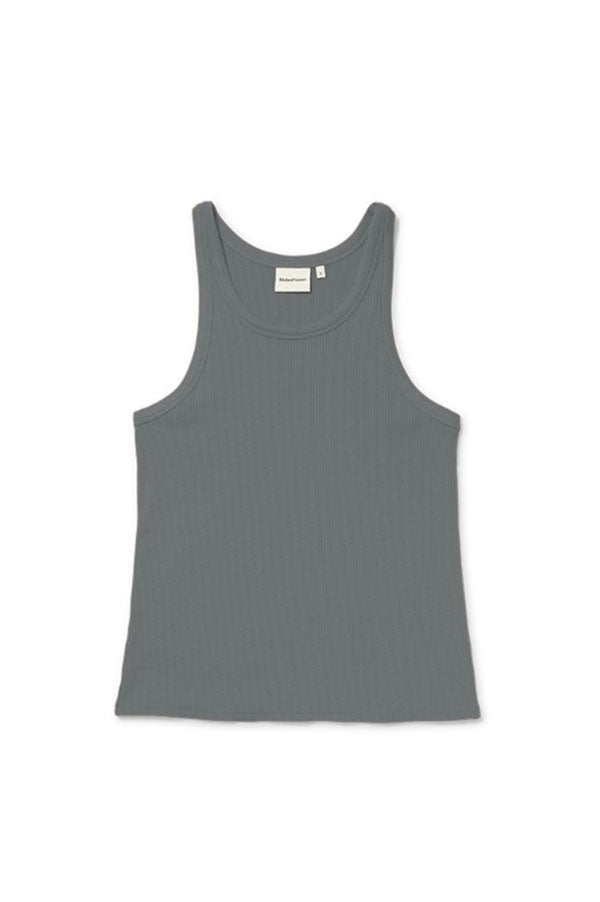 Gunmetal Vintage Ribbed Tank