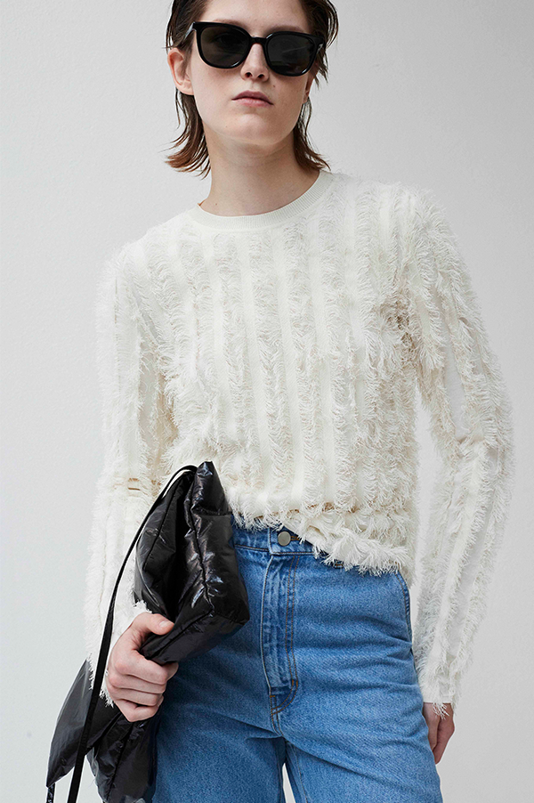 Karrie Fringe Knit Sweater