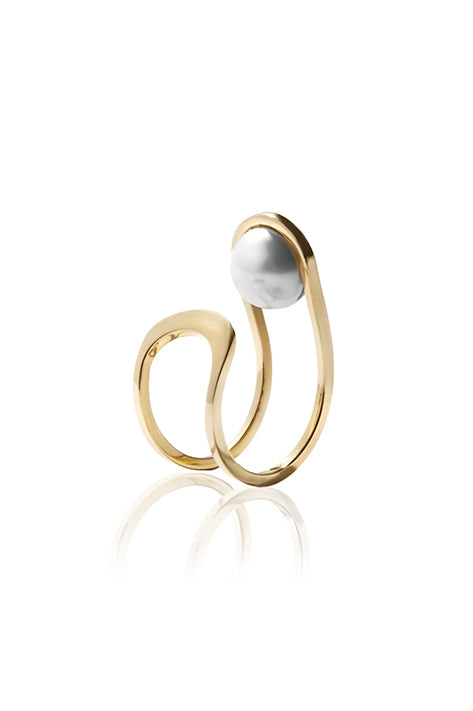 Nataf Joaillerie 14k Lune Planet Ring