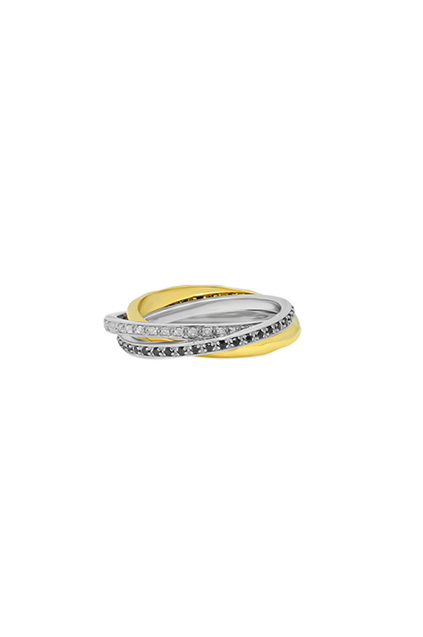 Triple Rolling Ring in 14K Yellow Gold