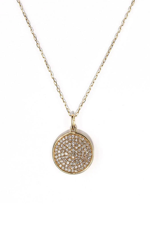 White Diamond Orbit Necklace