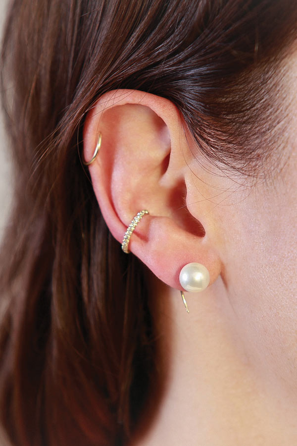 Pearl + Tusk Earring