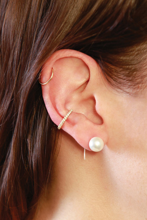 Pearl + Tusk Earring