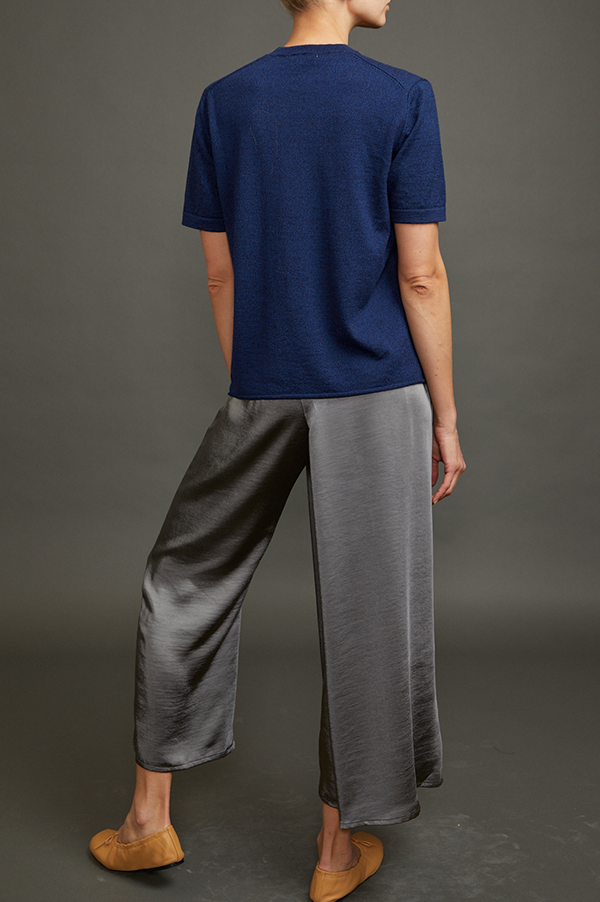 Sid Neigum Asymmetrical Crossover Pant In Silky grey