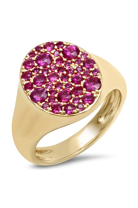 Ruby Signet Pinky Ring