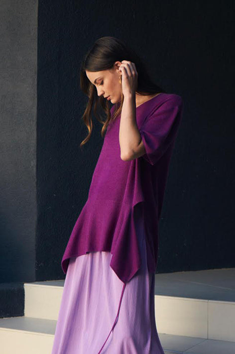 Chloe Cashmere Tee with Ties