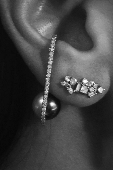 Nataf Joaillerie Star Cluster Diamond Earring