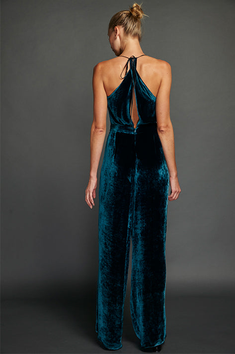 Teal jumpsuit dress sale