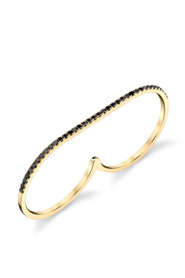 Two-Finger Pave Infinite Ring